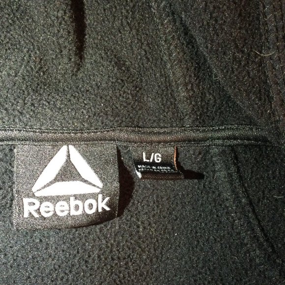 Reebok Nylon/Fleece Hooded Full Zip Up Jacket - Picture 5 of 9
